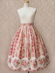 Rose Bouquet Long Skirt Cameo (Rose)